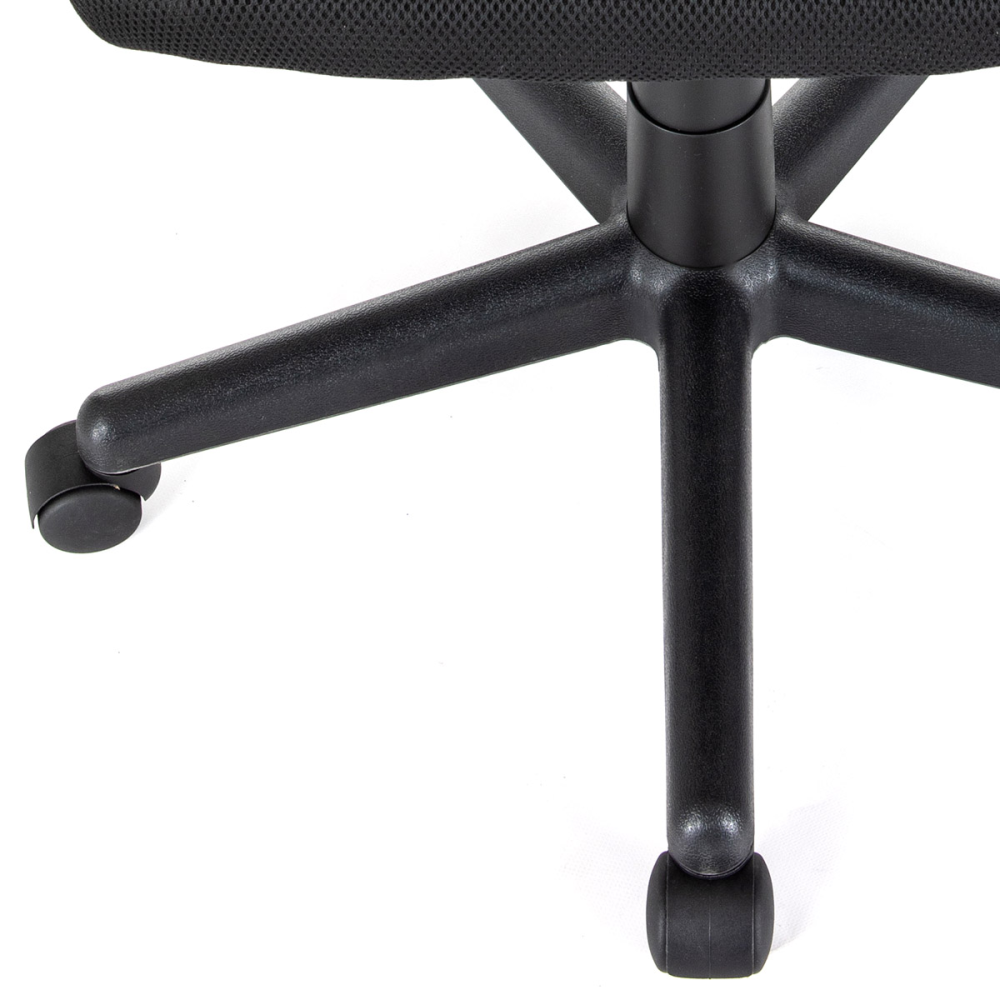 KA-L601 BK - Kancelářská židle, potah černá ekokůže a síťovina MESH, houpací mechanismus